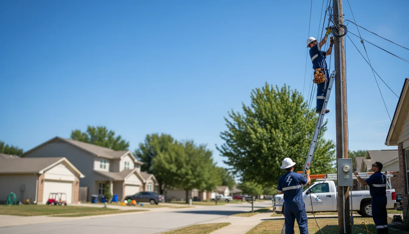 Residential electrician providing installation services in Elida, NM